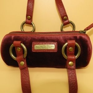 Isabella Fiore Ultra Mini Red Velvet Baguette